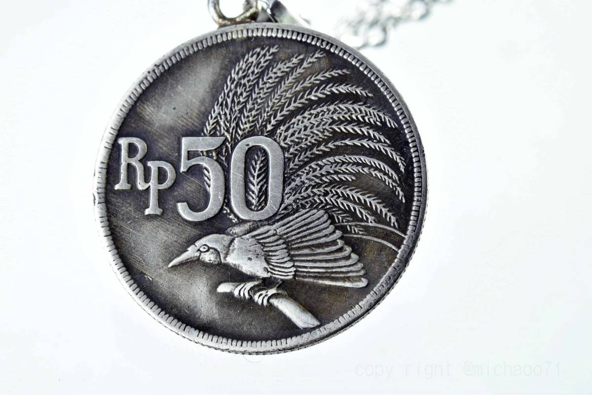 Vintage coin pendant, Unique dome-shaped coin pendant, 11155-494 Genuine foreign coins, Handmade, Accessories (for women), necklace, pendant, choker