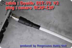 □□ Coaxial Cable：Oyaide DST-75 V2 ＋ RCA Gp_plug（CC5F）/0.95m×１本