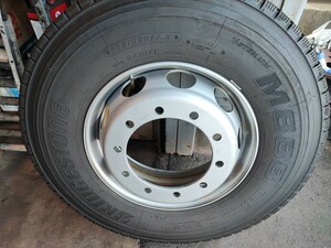 【BRIDGESTONE】285/85R22.5 146/143J M888 （11R22.5 16PR相当）8本セット バリ山 イボ付き TOPY ISO 10穴 22.5x7.50 ホイール付 