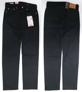 定価9000 新品 Levis リーバイス 00505-2428 W30 L32 505 レギュラーストレート ブラック/黒 WARM ストレッチ BIG-E