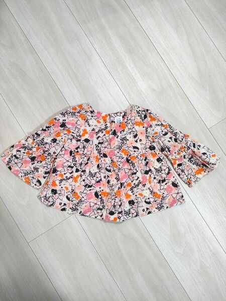 babyGAP　ブラウス　トップス　花柄　長袖　90cm 18-24m