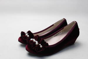  new goods! Marie fam pearl dore-p Wedge pumps (23cm)WN