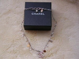 ☆送料無料☆CHANEL シャネル　COCO&パール&クローバー&ハート　ネックレス(USED)