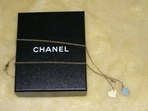 ☆送料無料☆CHANEL　シャネル　カラフルハート＆COCO＆クローバーチャーム　ネックレス（USED）