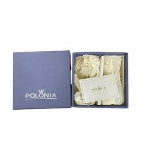 【中古品・保管品】 POLONIA ポロニア ガラスコップ グラス 2個セット ペア 食器 W48140RE