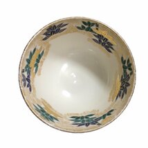 ◆中古品◆上山 一光 造 金彩色絵 仁清 竹林図 茶碗 茶道具 共箱 箱有 J48956NI_画像3