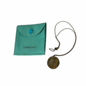 【中古品】TIFFANY&Co. ティファニー 925 メダル ネックレス ペンダント 布袋付 約40cm W49236RD