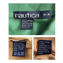 【USED】 ノーティカ NAUTICA ポロシャツ オールド刺繍ロゴ 90s 00s Y2K USA 古着 M (L相当) ☆送料無料☆_画像9