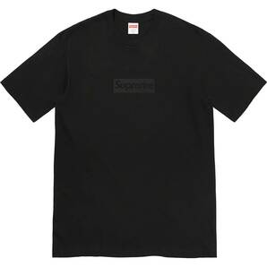 【送料無料】 Mサイズ Supreme Tonal Box Logo Tee Black Medium 黒 ブラック シュプリーム トーナル ボックス ロゴ Tシャツ