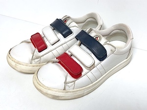  2 пункт покупка бесплатная доставка! 2A48 MONCLER kids Moncler Kids спортивные туфли 30size(18.5cm) текстильная застёжка трехцветный цвет мужчина 