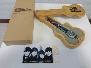 【未使用・レア品】THE BEATLES 腕時計 ギターケース型 木箱 【A024】