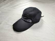 美品 THE NORTH FACE ノースフェイス NN42033 Denali Cap デナリキャップ 帽子 ロゴ フリース切替 黒ブラック アウトドア ★9_画像1