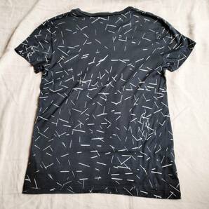 美品 DIOR HOMME ディオール オム Tシャツ カットソー 総柄 123J000A0291 コットン 半袖 黒 ブラック S イタリア製 ★9の画像2