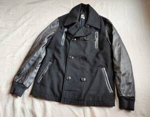 レア NIKE ナイキ DESTROYER PEACOAT JACKET デストロイヤー Pコート スタジャン ジャケット 袖レザー NSW LBJ SIX レブロンジェームス★9