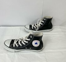 ◎【CONVERSE/コンバース】ALL STAR スニーカー 24.5cm ハイカット ブラック 黒 1B908 中古品 箱なし/kb2776_画像5