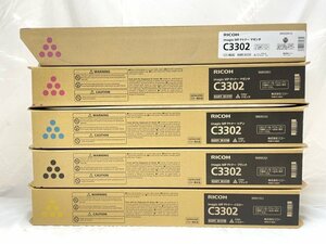 [RICOH/ Ricoh ]MP P toner 5 pcs set C3302 black / yellow / Cyan / magenta ×2 unused unopened goods /ab4311