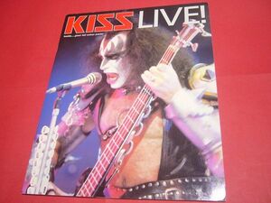 【稀少】KISS LIVE! 写真集 キッス・ライヴ ジーン・シモンズ ポスター付属 状態良好