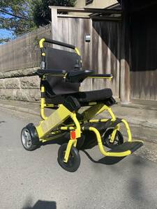 新古品 電動車いす 車椅子 ジョイスティック 折りたたみ式 身体障害者 介護 リハビリテーション 動作確認済み