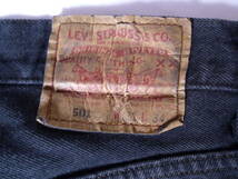 LEVI'S　リーバイス　501　黒　Ｗ31　古着_画像3