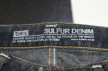 エドウィン　EDWIN　502 EURO　502R　SULFUR DENIM　W32xL33　(#69)_画像8