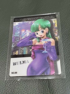 ドラゴンボール ウエハース ブルマ No. 88 森永 プラスチック カード ドレス セクシー 正規品 レディ