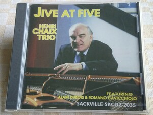  ●未開封CD● HENRI CHAIX TRIO / JIVE AT FIVE (778133203529)