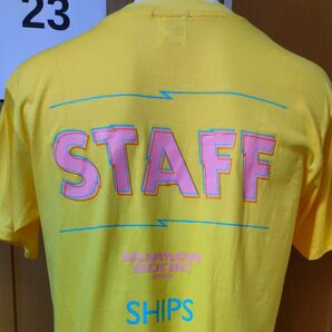 サマソニ×シップス【STAFF】非売品半袖TシャツS　黄色　SUMMER SONIC 2018　SHIPSサマーソニックスタッフ用