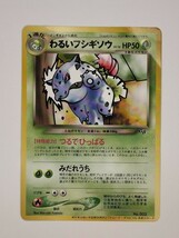 ポケモンカード 旧裏面　わるいフシギソウ　フシギソウ（折有）　「トレーナーズVol.10」おまけカード　No.501　_画像1