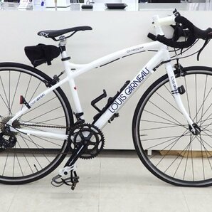 北海道 千歳市発 要タイヤ交換 LOUIS GARNEAU/ルイガノ ロードバイク LGS-CR07 700×25C ホワイト 2×7速 450mm 2013年モデル 自転車の画像1