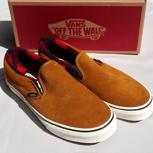 29cm Vans Slip-On スエード バンズ スニーカー スリッポン ブラウン COZY HUG GOLDEN BROWN US11