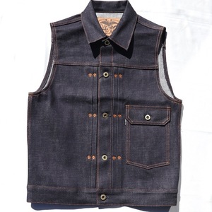 Mサイズ Red Tail レッドテイル デニムベスト Cross Denim Vest 4th インディゴ VISE