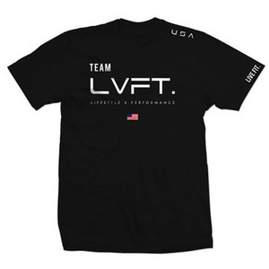 【送料無料】LVFT USA Tシャツ 黒 XXLサイズ☆LIVE FIT