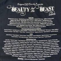 美女と野獣 Beauty and the Beast Tシャツ L ブラック 映画 ムービー 半袖 ロゴ ディズニー Disney ベル キャラクター_画像5