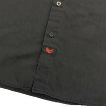 Sin City Motorsports 半袖 シャツ XL ブラック ロゴ 刺繍 モーターサイクル バイク ワークシャツ ボタンシャツ ピンナップガール_画像5