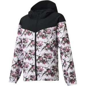  Descente flower graphic f- dead jacket ( lady's ) M black #DMWQJF30-BK DESCENTE new goods unused 