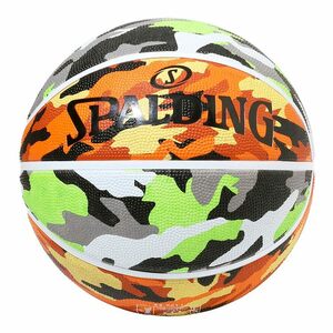 スポルディング マルチカモ バスケットボール 5号球 グリーン×オレンジ #84-495J SPALDING 新品 未使用