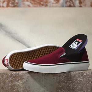 【日本未発売】 バンズスケート スリッポン 26cm (US8) ポート×ブラック #VN0A5FCA02Y VANS Skate Slip-On