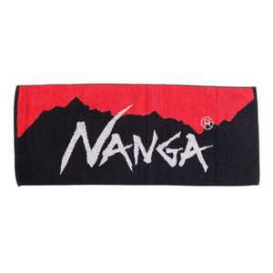 ナンガ ロゴ タオル レッド×ブラック 34×80cm #N1FTG5N3-RED/BLK NANGA LOGO TOWEL 新品 未使用