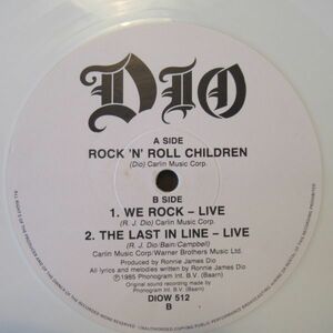 ROCK 12インチ/UK ORIG./ホワイト盤/Hypeステッカー付き/Dio - Rock 'N' Roll Children/A-10829