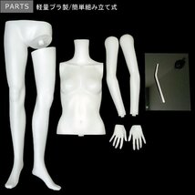 レディース ヘッドレスマネキン 軽量 女性マネキン【白-5①】/22_画像9