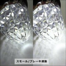 サイドマーカー 10個組 ダイヤカット 爆光 SMD16発 LED バスマーカー 24V クリア/21у_画像2