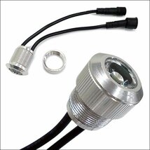 LEDデイライト (Rシルバー) 1W×10連 減光可 バンパー埋め込み型スポットライト/11_画像4