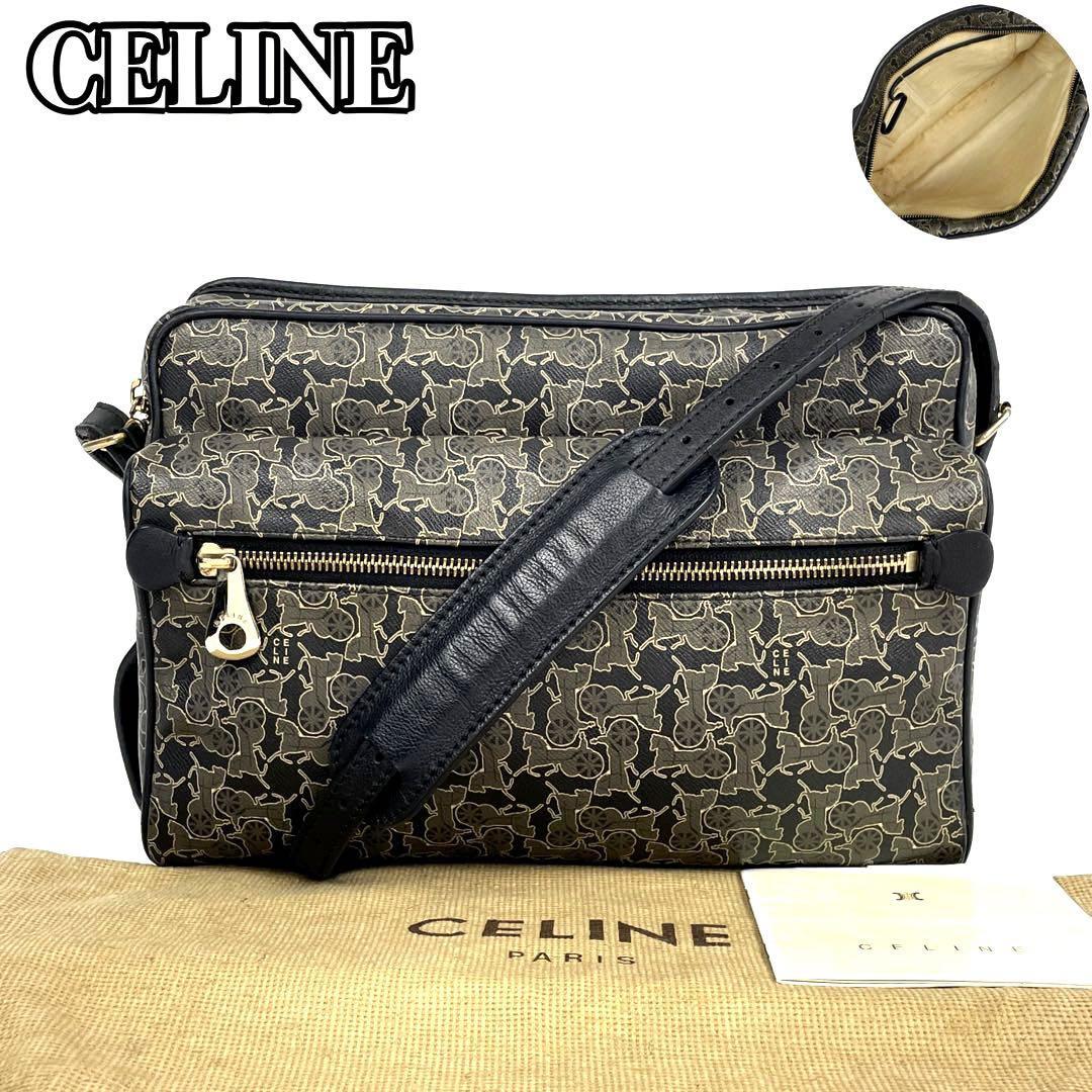 1円 【極美品】CELINE セリーヌ マカダム 柄 ブラゾン デカ サークル