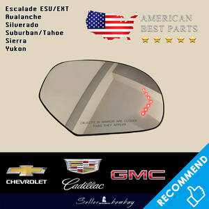 [ same day shipping OK!] new goods unused Escalade / Avalanche / Tahoe / Suburban / silvered / Yukon / Sierra /GMC/ door mirror lens for exchange right side 