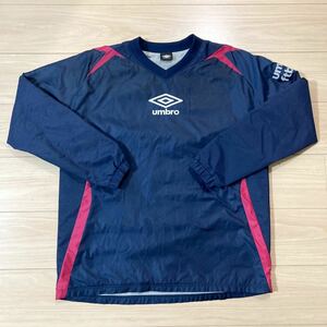 UMBRO アンブロ ピステ ヤッケ ウィンドブレーカー Lサイズ ネイビー サッカー フットサル 美品