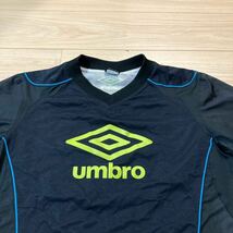 UMBRO アンブロ ピステ ヤッケ ウィンドブレーカー Lサイズ 黒 サッカー フットサル_画像2