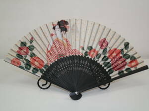 [ fan ] new goods fan bead ro. blow . woman Japan kimono classic . including carriage 