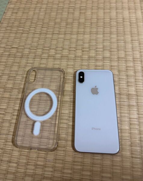 iPhoneX 256GB シルバー　無線充電カバー付き SIMフリー Apple