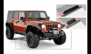 ブッシュワーカー　サイドステップガード Bush wacker TRAIL ARMOR ROCKER PANEL ジープ　ラングラー アンリミテッドJK 2012-