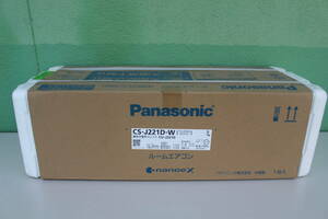 パナソニック Panasonic エアコン Eolia（エオリア） クリスタルホワイト CS-J221D-W [おもに6畳用 /100V] 未使用に近い 動作未確認品